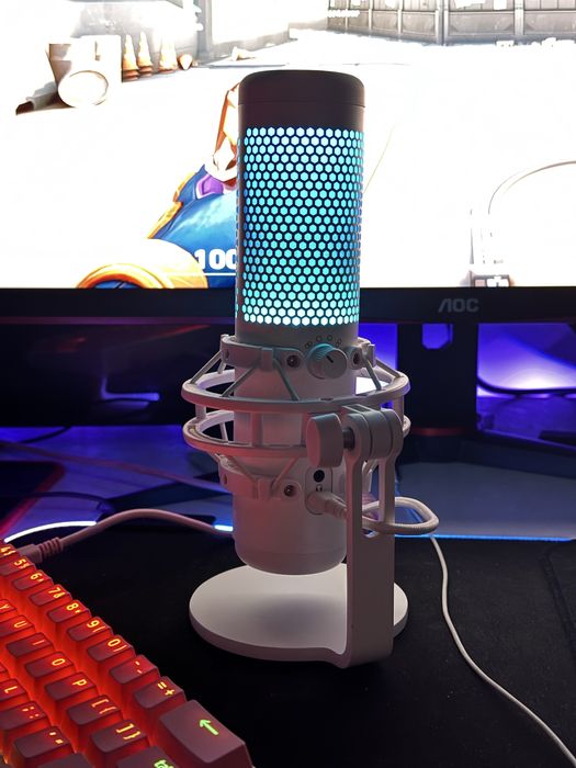 Mikrofon Hyper X Quad Cast S Przewodowy  Biały