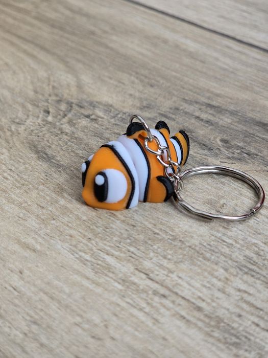 Breloczek Rybka Nemo 3d - Brelok Druk3d fidget Keychain mixGadzet