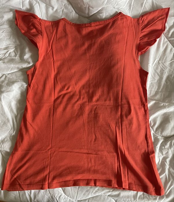 T shirt laranja vintage rapariga 13 14 anos Zara Kids