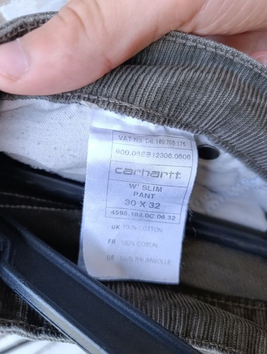 Вельветові штани carhartt