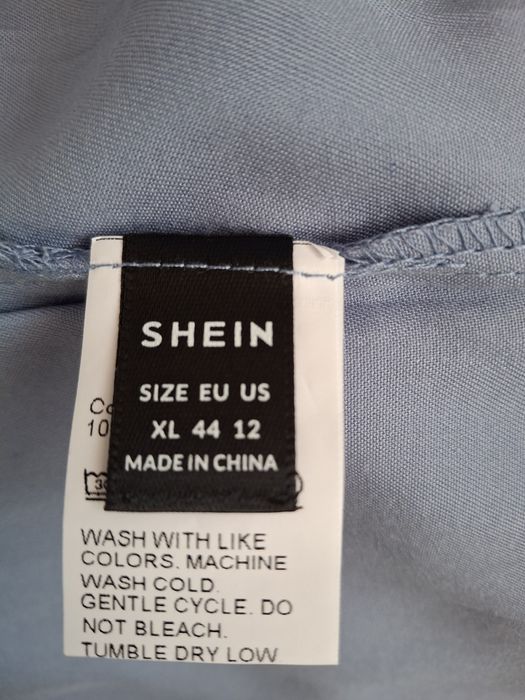 Ярусное голубое платье