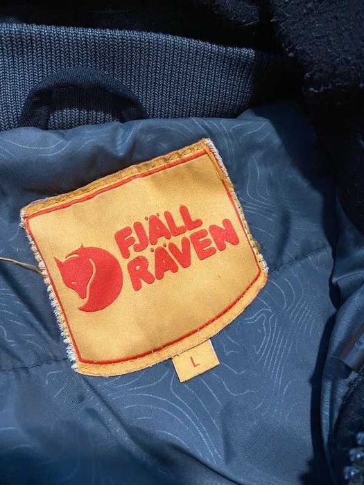 Kurtka męska zimowa Fjallraven yupik parka czarny scandinavian futerko