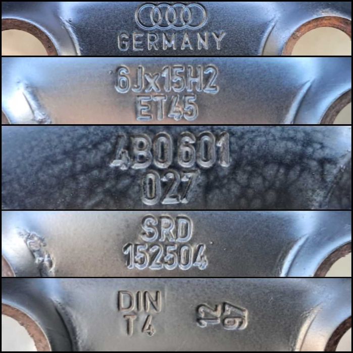 диск R 15 разболтовка 5 на 112   Volkswagen Т 4, Audi, Skoda