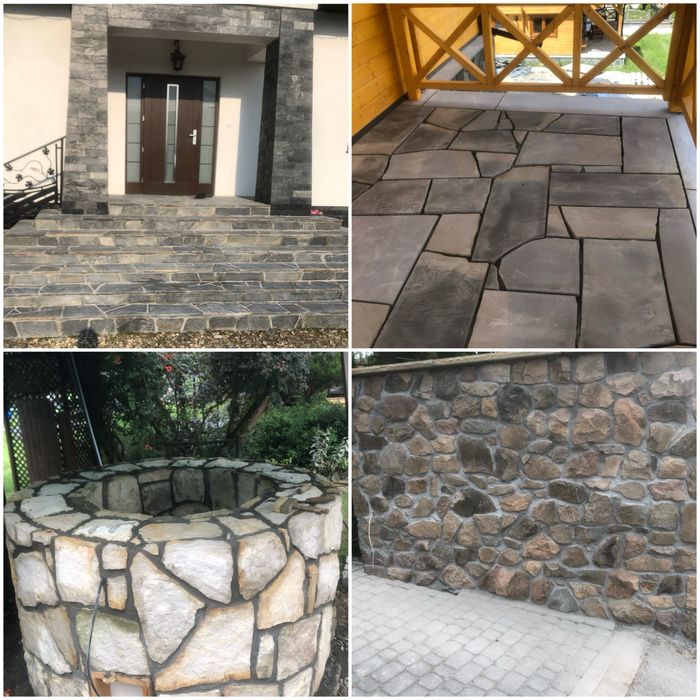 Ogrodzenia z Kamienia elewacje mury .Usługi kamieniarskie.Układanie