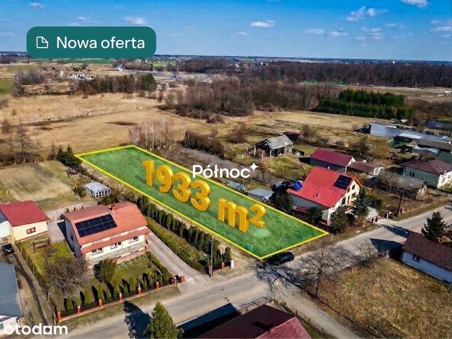 Ogrodzona działka budowlana z mediami Cicibór Duży