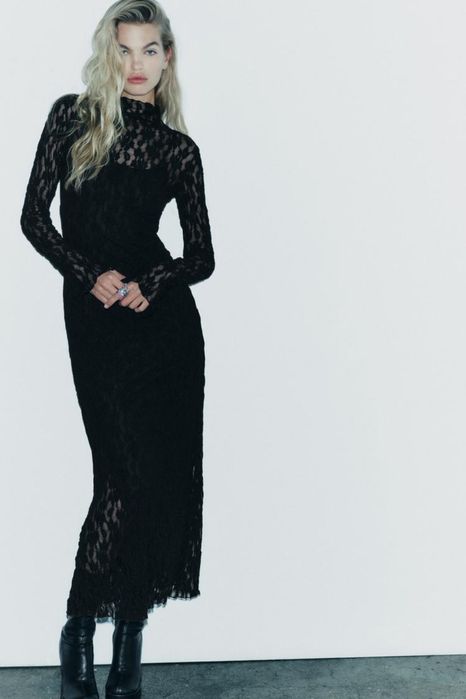 Платье чорное F&F