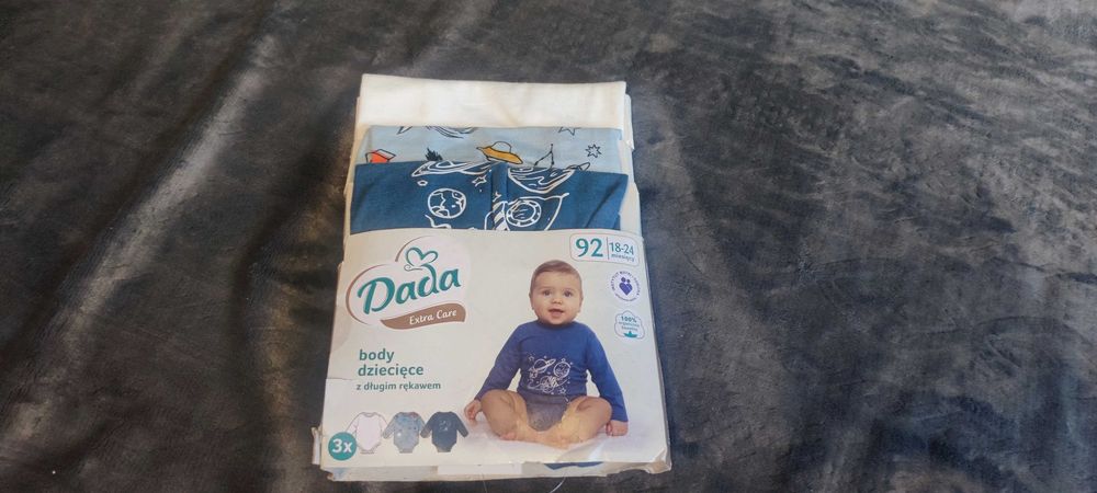 Chłopięce body r 92 zestaw 3 szt NOWE Dada