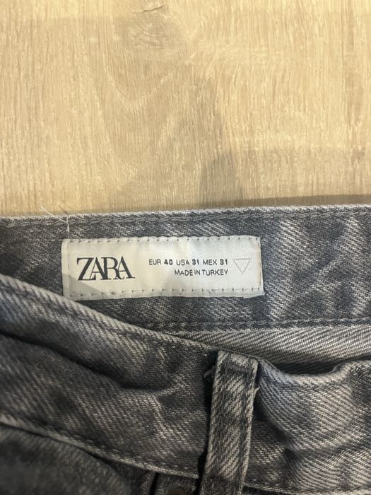 Zara flared jeans szare