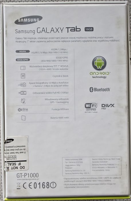 samsung galaxy tab gt-p1000
