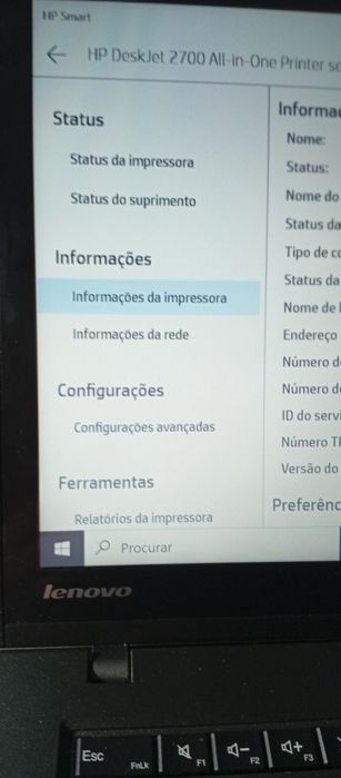 Vendo uma impressora HP Deskjet 2700