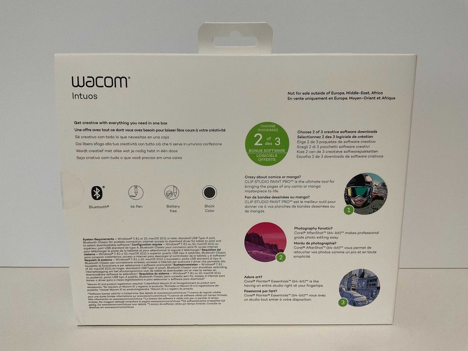 Mesa Digitalizadora Wacom Intuos Small wireless (como nova)