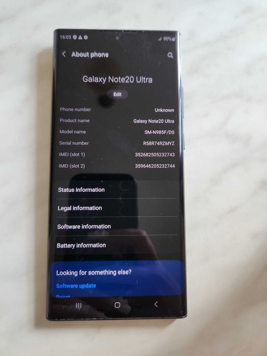 Samsung Note 20 Ultra 12/256