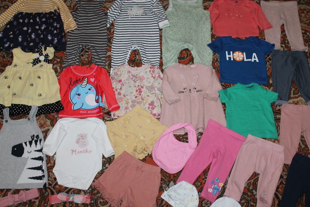 Пакет на новорожденную девочку 3-6 мес!