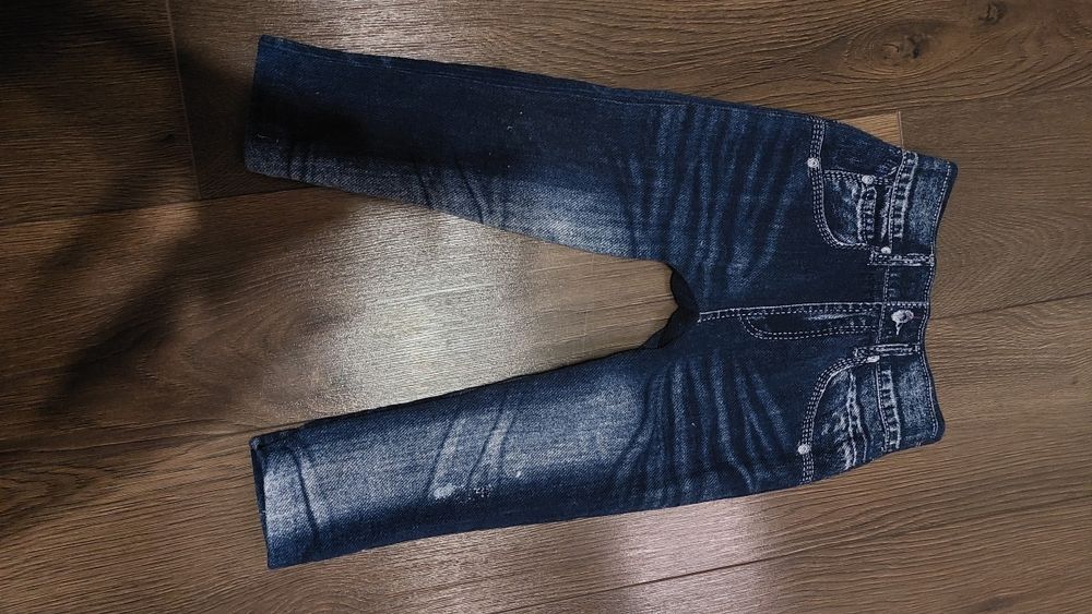 Spodnie leginsy 104 ocieplane dziewczęce