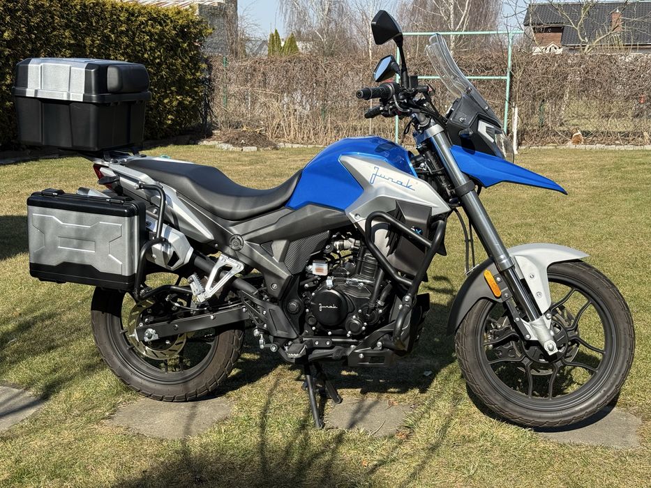 Junak RX One 125 | 2022 | 3000 km | 3 kufry | garażowany | kat. B