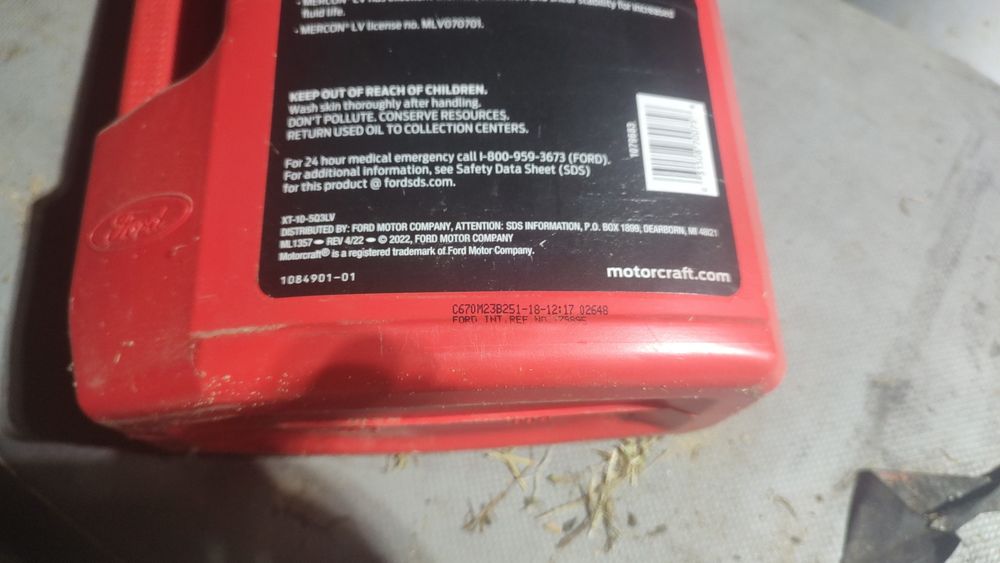 Трансмісійна олива Ford Motorcraft MERCON LV (4,73 л)