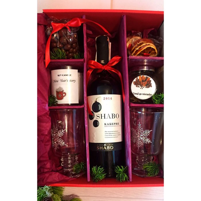 Новогодний подарок набор в стразах, новорічний подарунок бокс. Пишіть