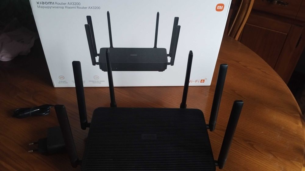 Router Xiaomi AX3200 Wi-Fi 6 Gigabit / Mesh com caixa original em ótimo estado negociável