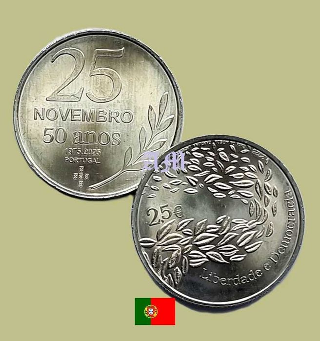 PORTUGAL - Moedas 2.50€ comemorativas normais