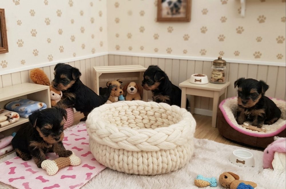 МИНИ ЙОРКИ 3 мальчика остались