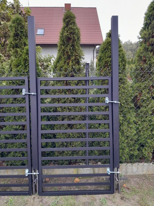 Brama Panelowa 3D Wjazdowa Gospodarcza 4mx1,60m Słupki Zawiasy Komplet