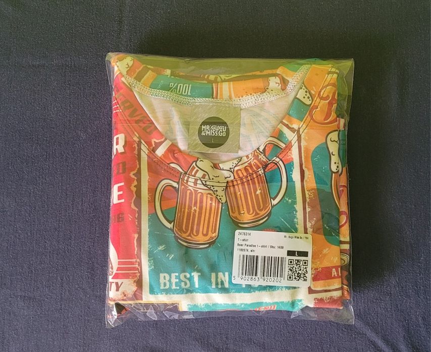 Koszulka Mr. Gugu & Miss Go wzór Beer Paradise rozmiar L