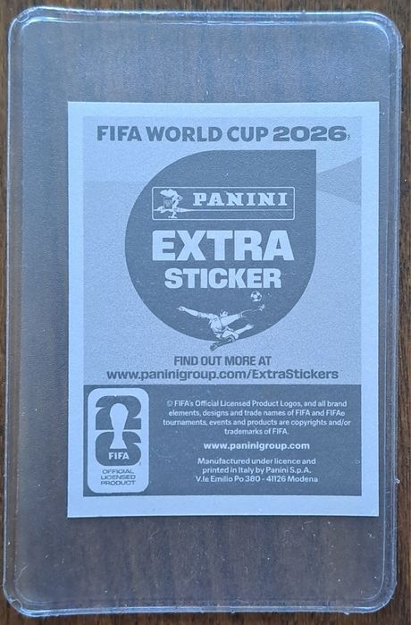 Cromos coleção Panini World Cup Fifa 2026  Extra Sticker