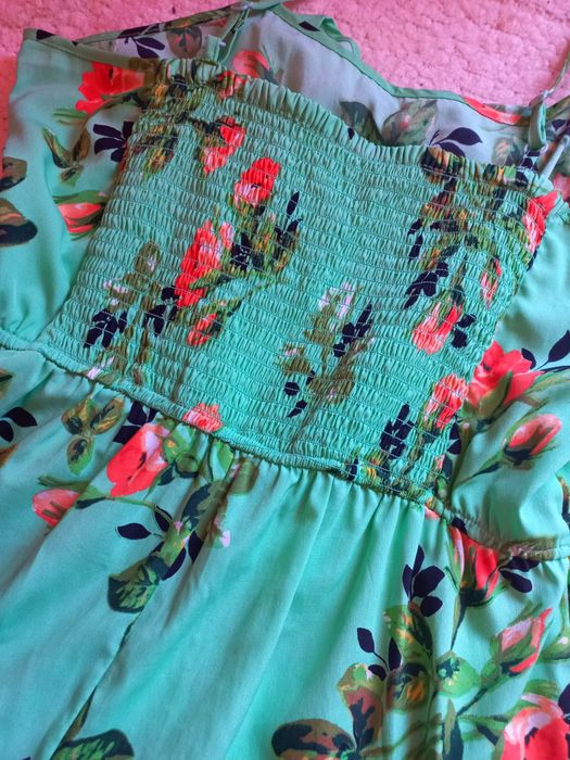 Macacão Calção Verde-Água