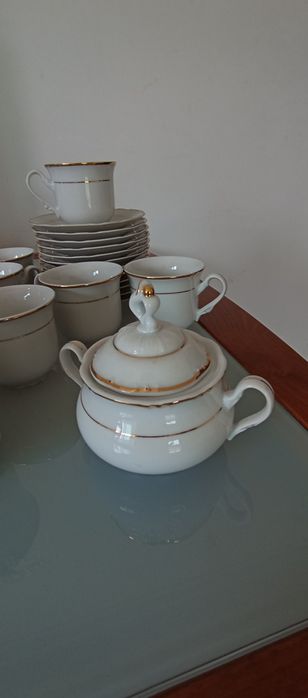 Serviço de chá em porcelana