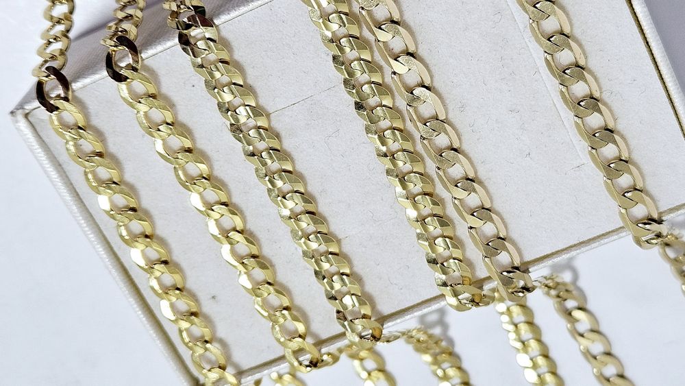 Łańcuszek pancerka złoto 585