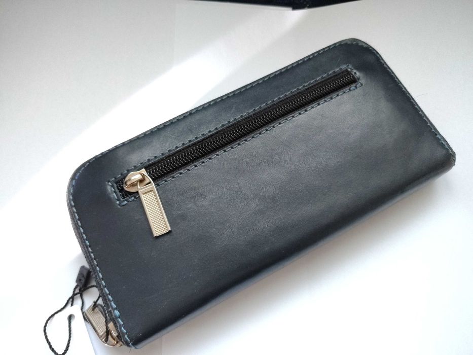 Гаманець Шкіряний Натуральний Портмоне на блискавці