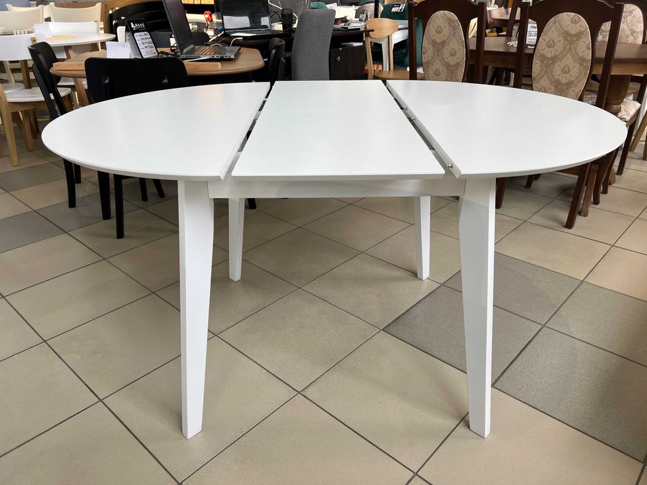 Стіл Марс Д100+40 кухонний круглий розкладний на кухню бук для кухні