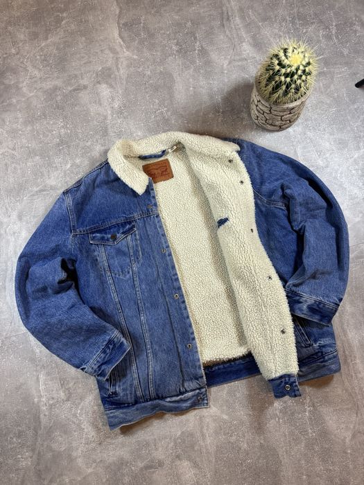 Шерпа Levis  поставка вещей джинсовка левіс куртка зима мех дубленка