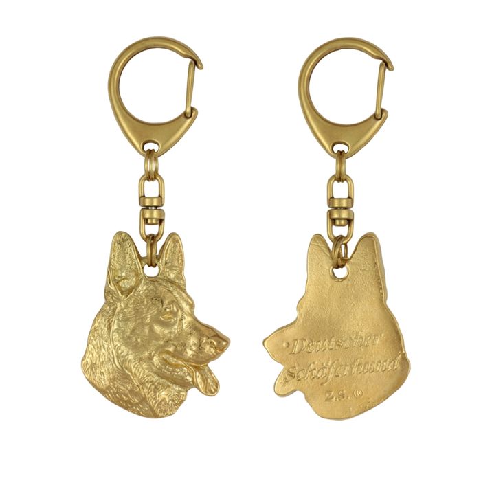 Owczarek niemiecki brelok pozłacany w pudełku Art-Dog