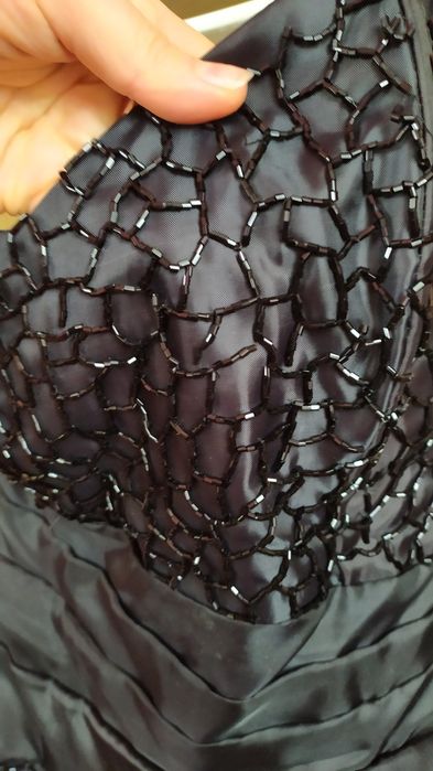 Чорне платтячко розшите бісером