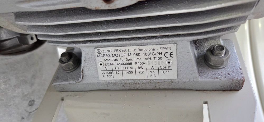 Ventilador extrator 25450 m3 Ar fumos tintas de estufas de pintura h