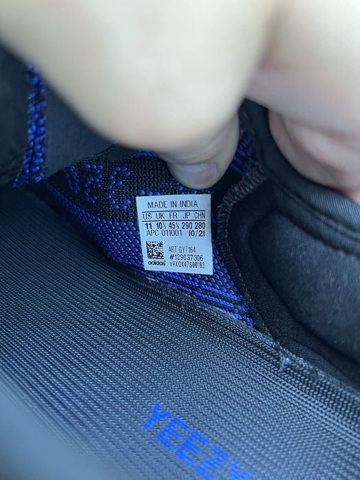 Adidas Yeezy Boost 350 V2 Dazzling Blue sneakersy czarne kanye 45 1/3