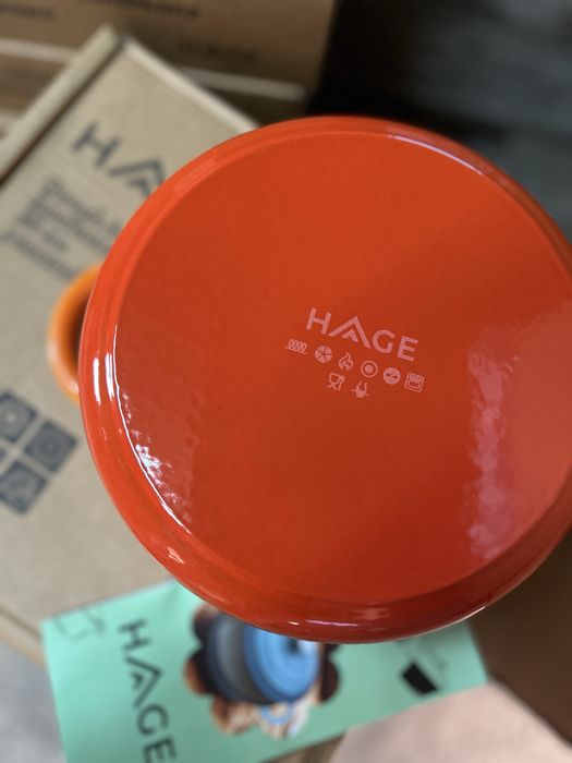 Garnek żeliwny 4 litrowy HAGE Orange