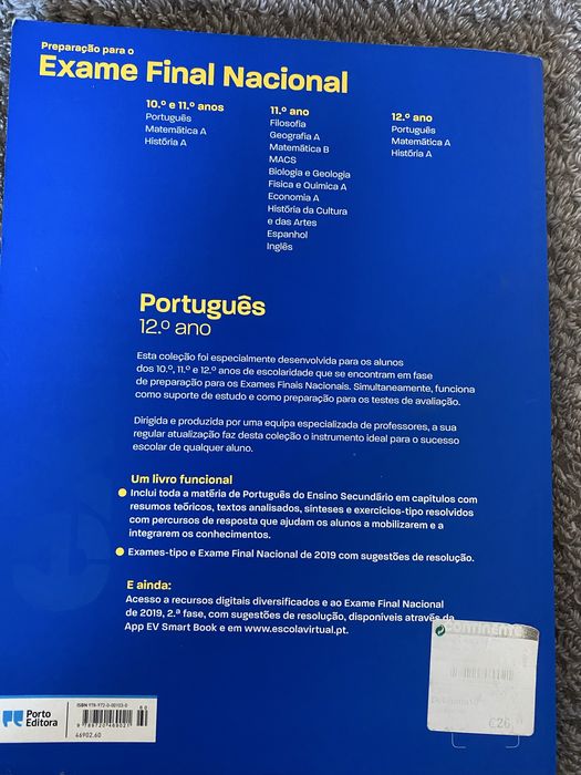 Livro de Exames Português