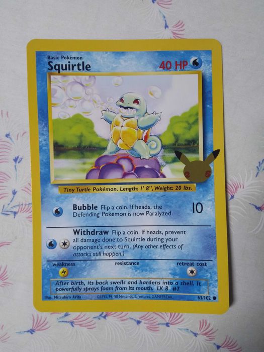 Bulbasaur Charmander Squirtle Cartas Pokemon JUMBO First Partner Celebrations 25 anos
