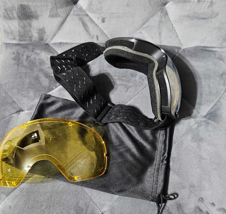 Лижна маска, лижні окуляри з чохлом, лыжная маска, лыжные очки + лінза