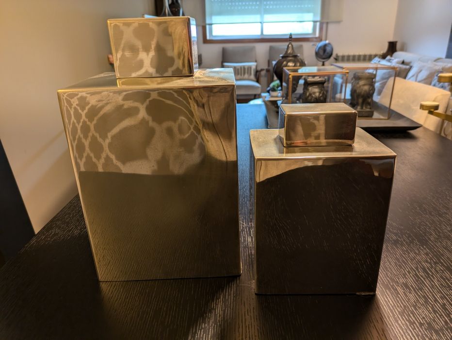 Peças decorativas em inox