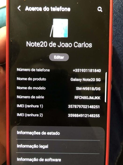 Samsung note 20 5g