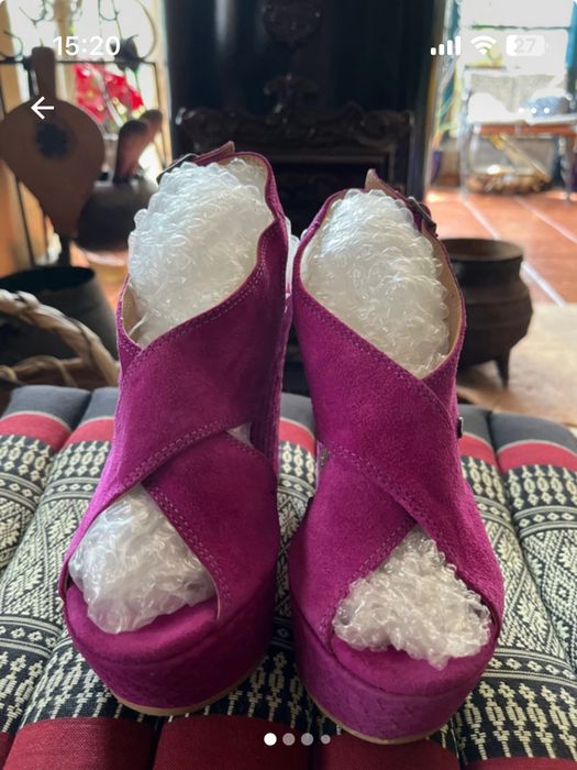 Sandálias com plataforma