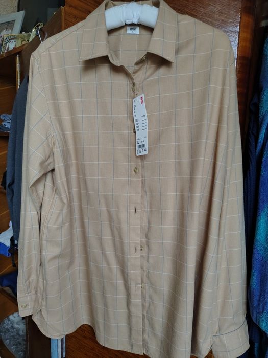 Рубашка фланель Uniqlo новаяя