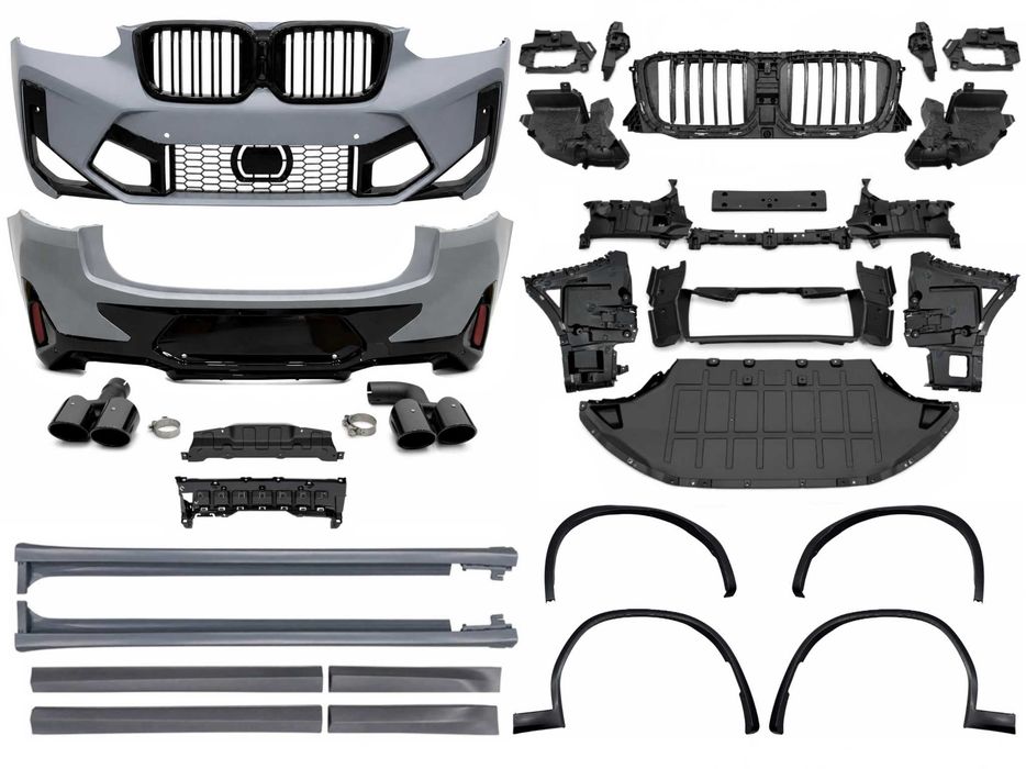Обвес X4M F98 LCI для BMW X4 G02 F98 2022-2024 (бампера в сборе, арки, пороги, молдинги, вых. трубы) бмв х4 г02