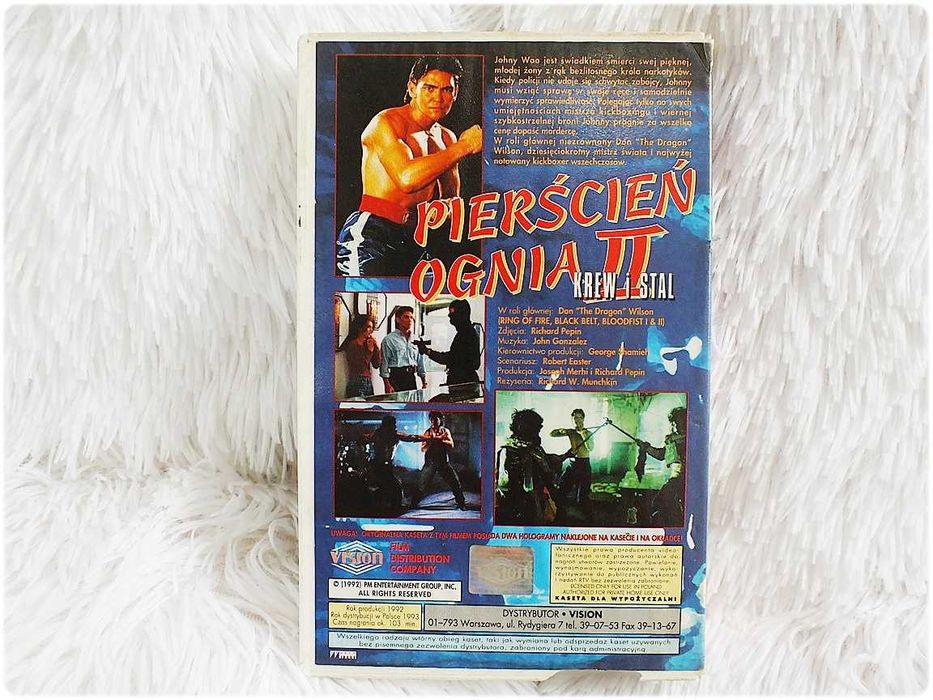 Kaseta VHS Film ''Pierścień Ognia II'' Krew i Stal Film Video ORYGINAŁ