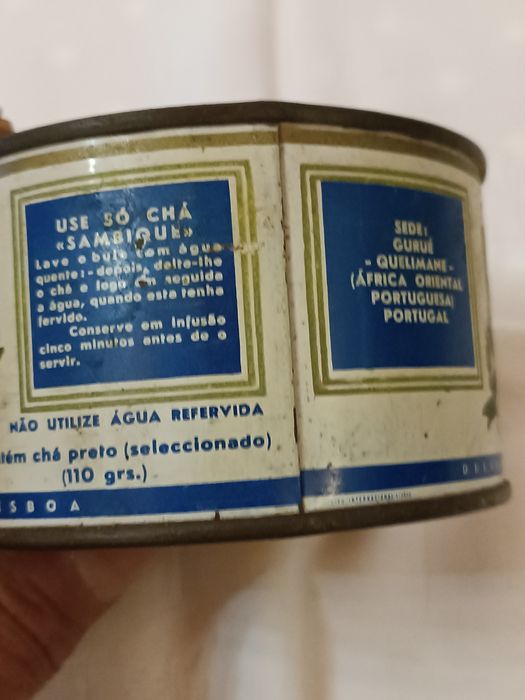 Lata chá sambique