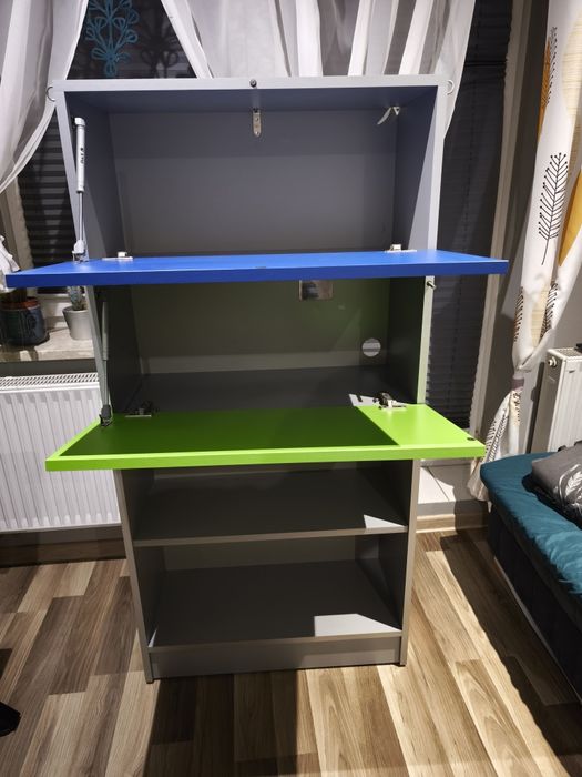 Biurka + szuflada + fotele biurkowe