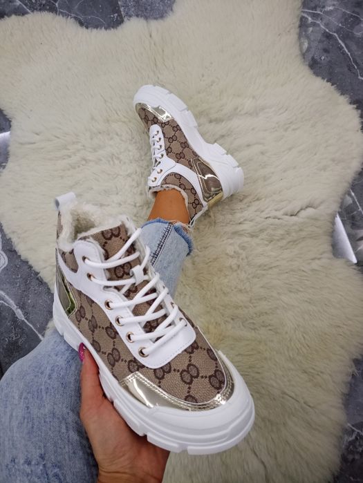 Sneakersy botki ocieplane damskie rozmiar 38